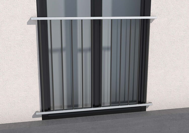 nowecon Geländer mit Carbon Stäben